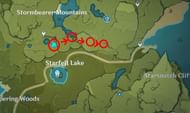 Just go east for this farming location (Image via HoYoverse)
